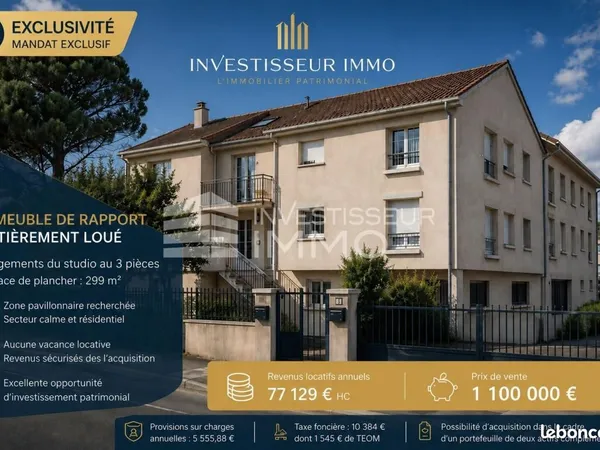 Immeuble de rapport 299 m²