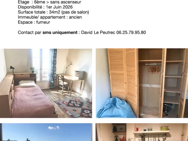 Chambre Paris XXéme 550E
