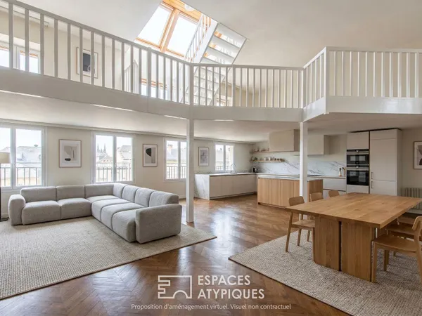L'insoupçonnable appartement triplex à réinterpréter