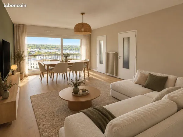 Appartement meublé T3 Lumineux