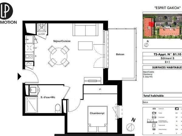 Appartement 2 pièces 40 m²