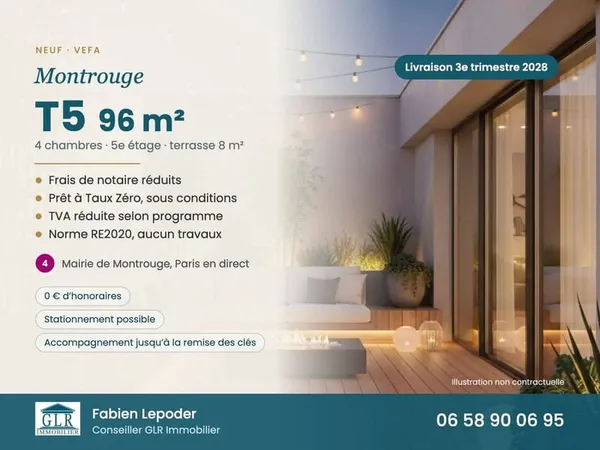 Appartement 5 pièces 96 m²