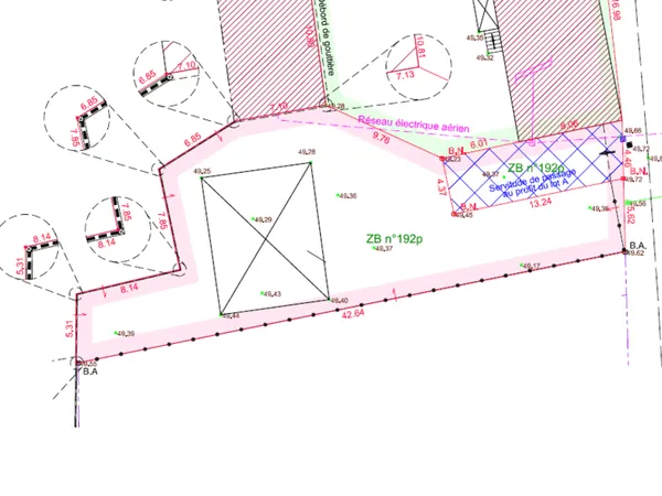 Terrain avec hangar à démolir ou réhabilité