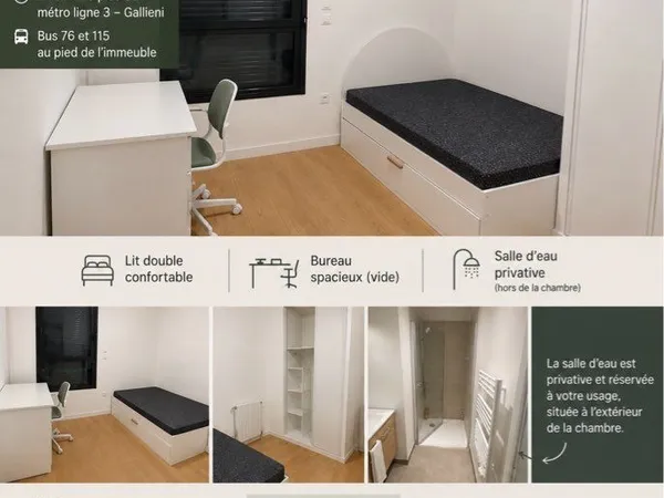 Chambre meublée à louer à bagnolet - 600 tout comprise