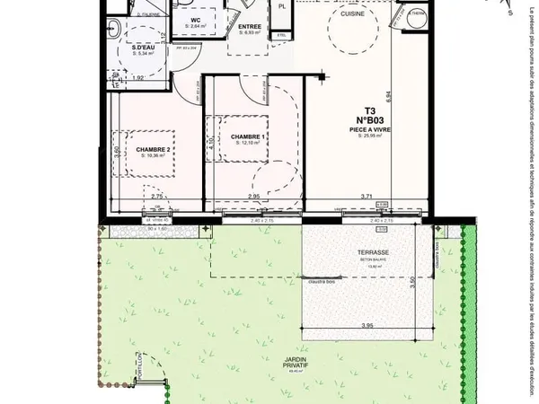 APPARTEMENT T3 NEUF A VENDRE SAINT POL DE LEON