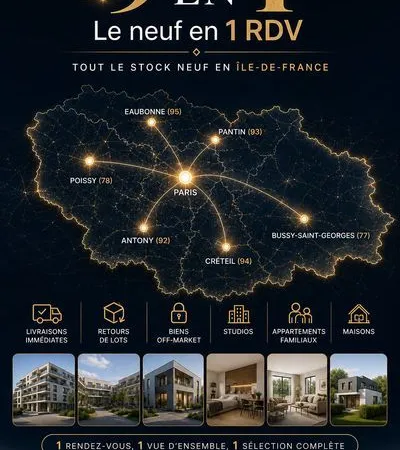 Appartement - 1 pièce - 9 en 1 ( Le neuf en un RDV)