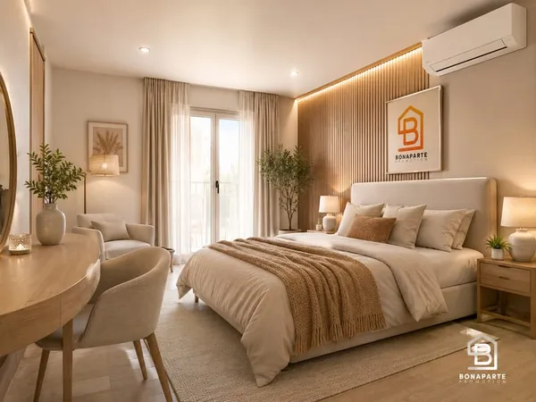 magnifique appartement climatisé 2 pièces NEUF en R+1 avec balcon