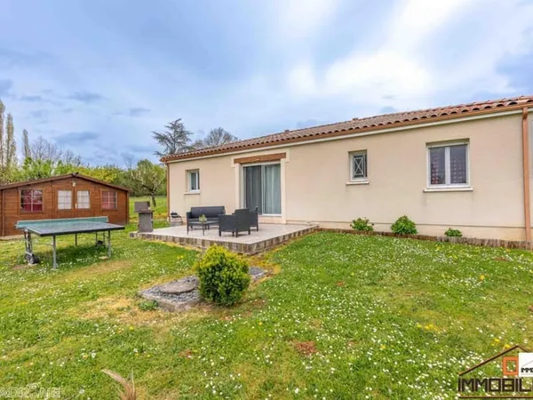 Plain-pied T4 avec jardin
