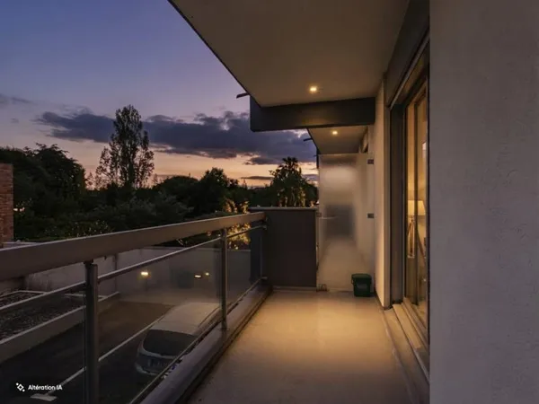 A louer joli T1 meublé avec balcon et parking dans résidence sécurisée avec ascenseur