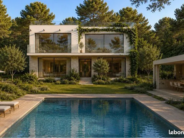 GIENS - Terrain de 2 000 m² avec permis d'aménager purgé - Projet de 2 villas -