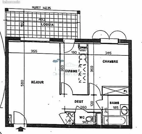 Appartement 2 pièces 47 m²