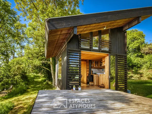 Refuge architectural proche de la côte d'Albâtre avec terrain constructible