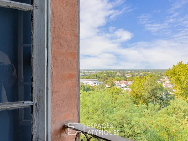 Appartement en dernier étage avec vue sur le Tescou