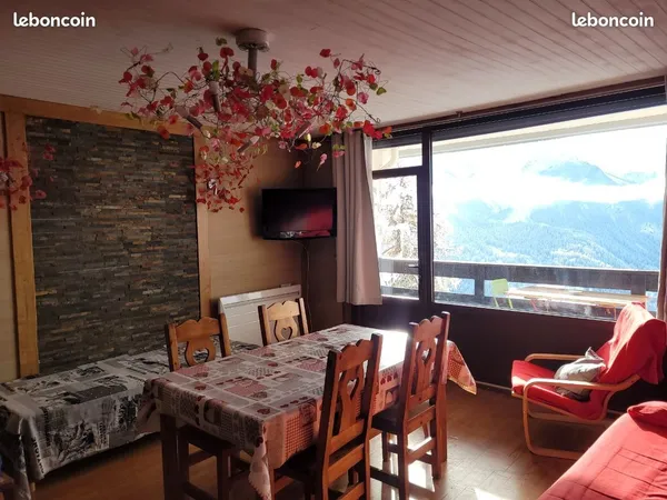Appartement 40m² MAXI STUDIO Plein Sud avec Balcon, Garage & Cave - Orcières Merlette