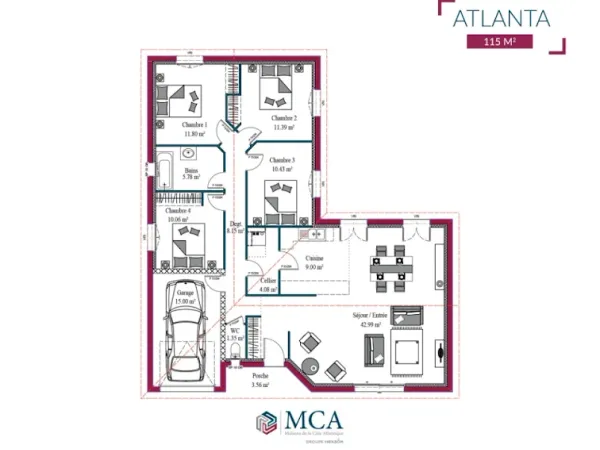 Maison neuve 4 pièces 100 m²