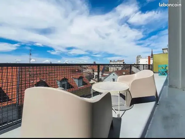🌟 T2 lumineux + double terrasse (30m2) - Hypercentre Mulhouse