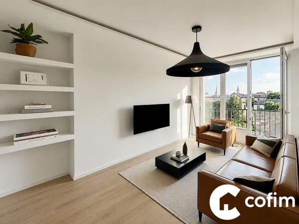 Tarbes T3 entièrement rénové avec balcon et vue sur les P