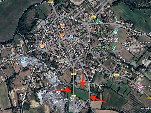 Villeréal - Terrain constructible d'environ 12 592 m² - idéal pour projet immobilier