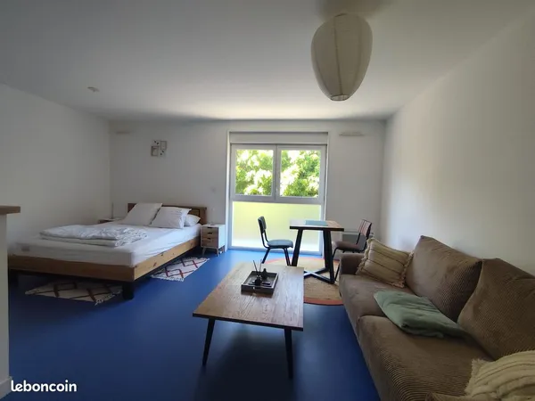 Grand studio meublé, La Rochelle Tasdon - Bail meublé 1an renouvelable