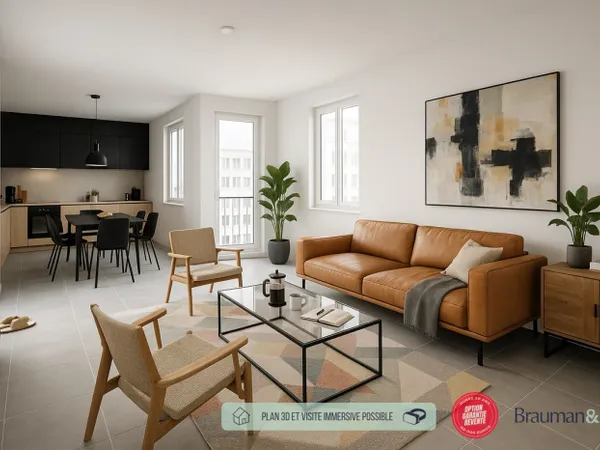 4 PIÈCES de 95m² + PKG(s)