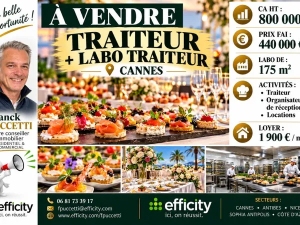 Fonds de commerce 180 m²