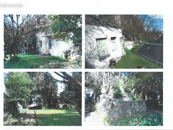 Vente bien atypique maison semi -troglodytique