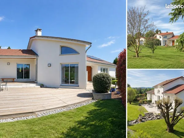 Villa d'architecte - maison 3 chambres - vue dominante - Saint-Victor-sur-loire