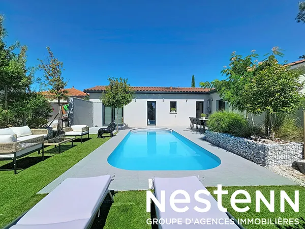 GENAS maison Plain-pied récente DPE classe A - Jardin et piscine