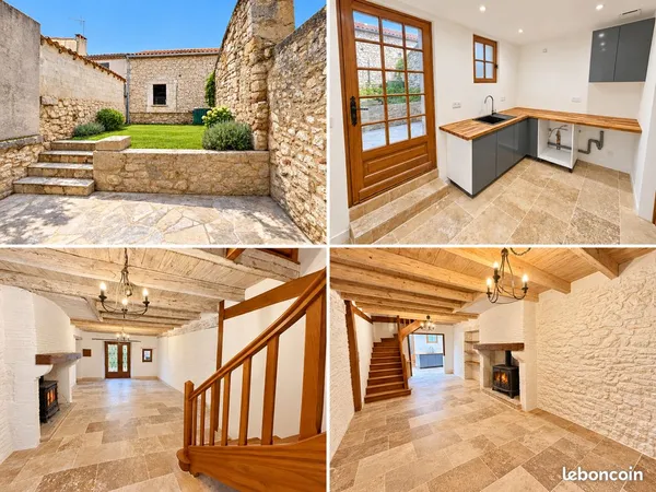 Maison avec jardin, terrasse, 3 chambres Villeréal centre
