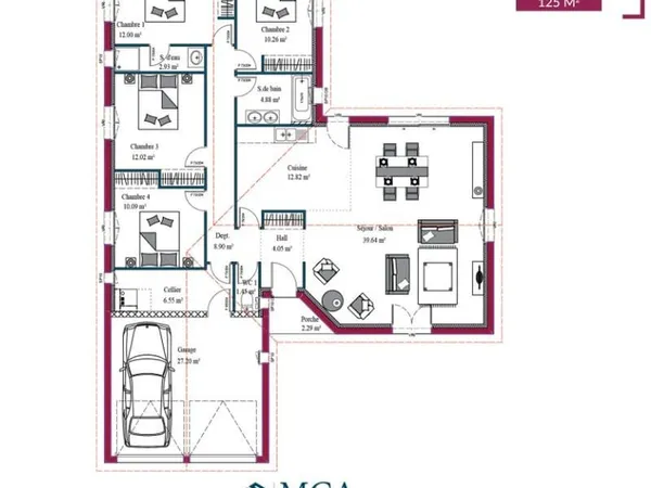 Maison 6 pièces 125 m²