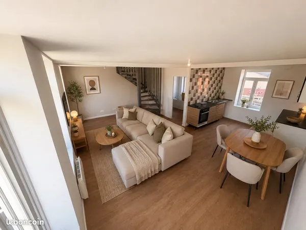 À Louer - RONCQ - Duplex 3 chambres + 1 bureau - Libre de suite