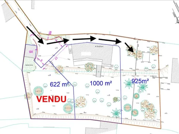 RARE - TERRAIN 925 M2 - VUE DEGAGEE