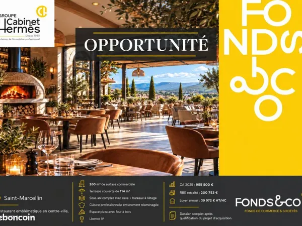 Fonds de commerce restaurant 519 m²