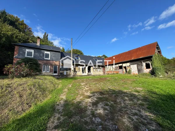 MAISON NORMANDE À RÉNOVER SUR TERRAIN DE 4155 M2.