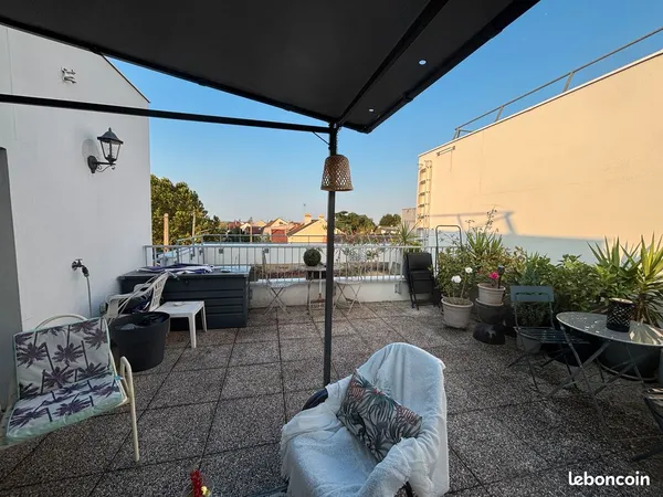 Duplex 4 pièces avec grande terrasse - dernier étage - esprit rooftop