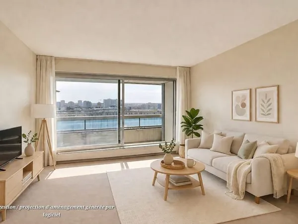 STUDIO + BALCON en étage avec ascenseur vue dégagée verdure