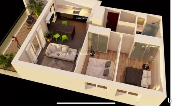 Loue appartement T3 Baraqueville