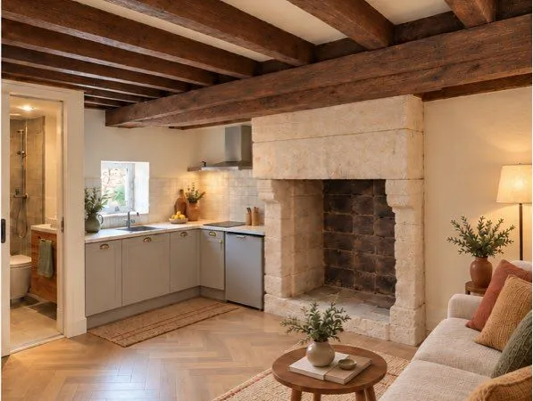 Studio de charme avec parking, au coeur de Creully