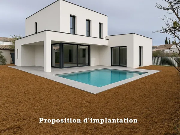 Terrain constructible - Plein centre de Mauguio
