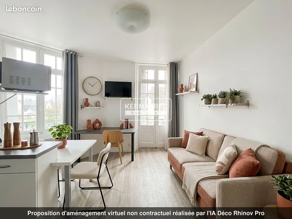Studio 1 pièce 14 m²