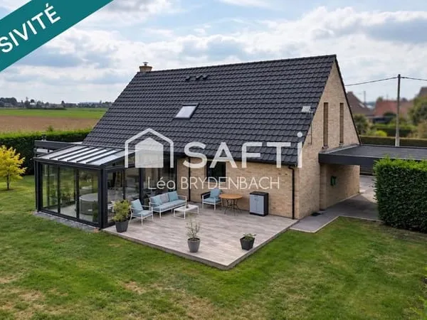 Maison individuelle haut de gamme  170 m²  4 ch - véranda - Saint-Saulve