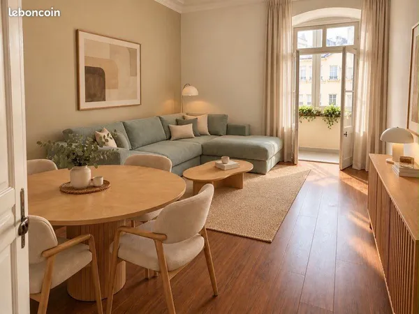 Appartement T3 meublé de 60 m² - idéal colocation