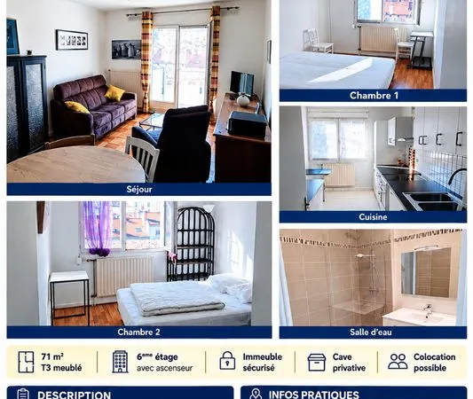 Appartement T3 à louer