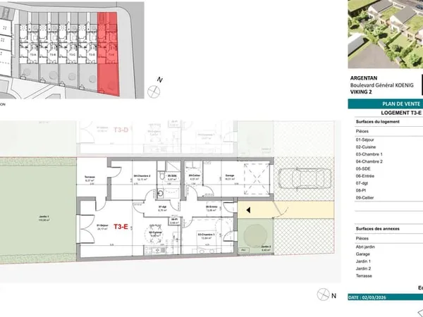 Maison 3 pièces 74 m²