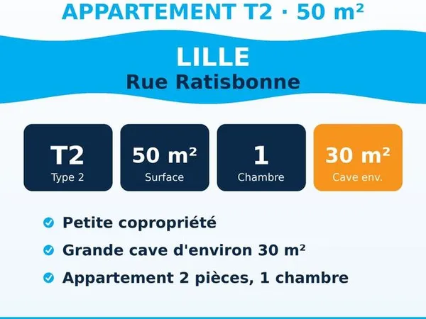 Appartement 2 pièces 49 m²
