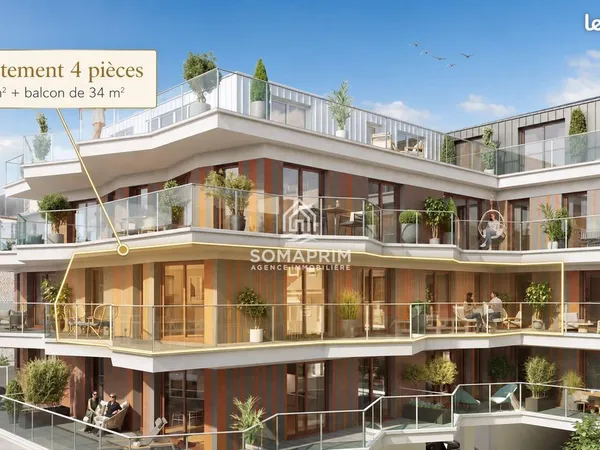 Appartement 4 pièces 113 m²