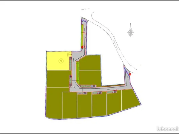 TERRAIN 547 m² MONTERBLANC