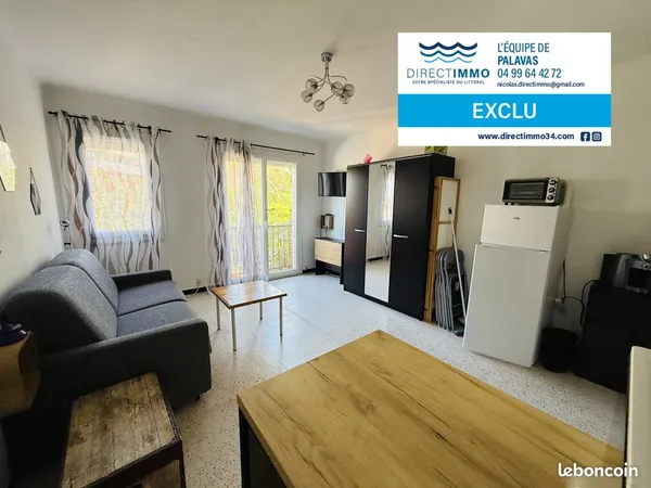 Studio 1 pièce 24 m²