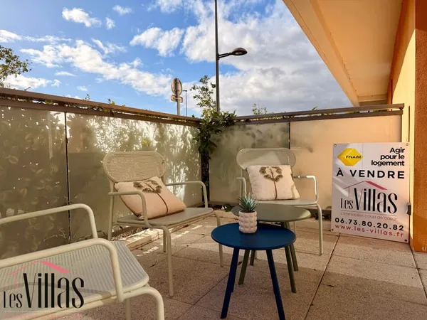 Narbonne - T2 avec grande terrasse et 2 places de parking