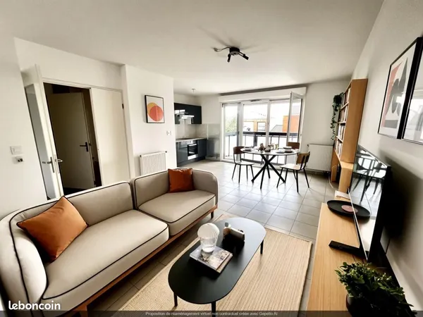 Appartement 3 pièces 64 m²